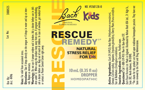Rescue Remedy Kids (Nelson Bach) Label