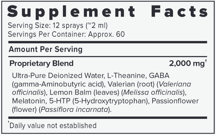 resteva sleep extra strength supplement facts