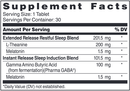 restful night extended release dr. whitaker nutrition supplement facts