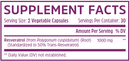 resveratrol 1000 mg zhou nutrition supplement facts