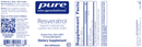 resveratrol pure encapsulations label
