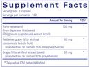 resveratrol extra pure encapsulations supplement facts