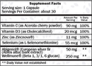 rev up wellness defense (immune health basics) supplement facts