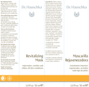 revitalizing mask dr. hauschka skincare label