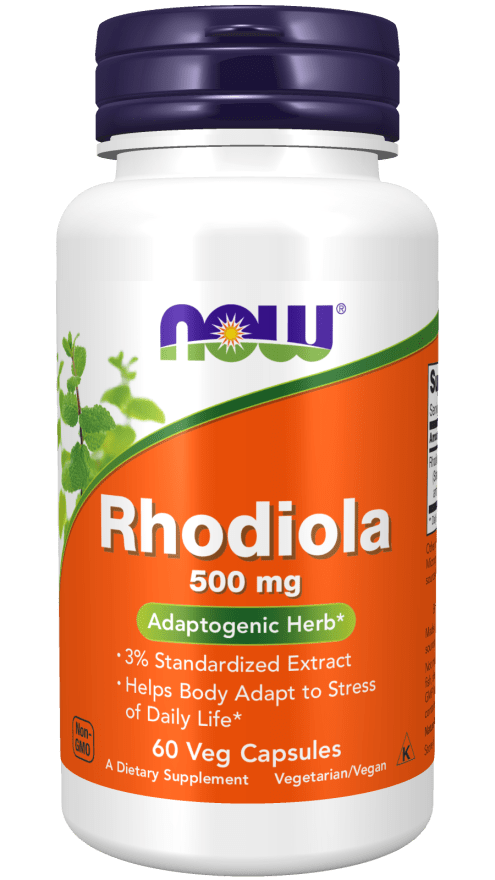 Rhodiola 500 mg (NOW) Front