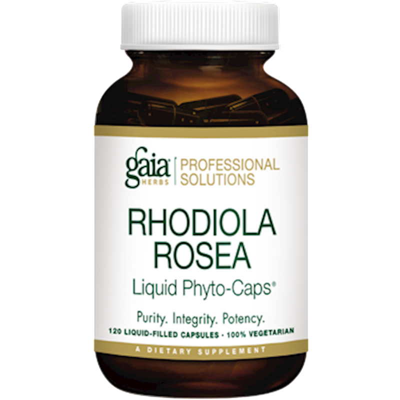 Rhodiola Rosea (Gaia Herbs Professional Solutions) 120ct Front