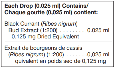 Ribes nigrum 125 ml (UNDA) ingredients