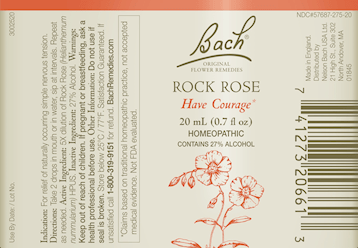 Rock Rose Flower Essence (Nelson Bach) Label