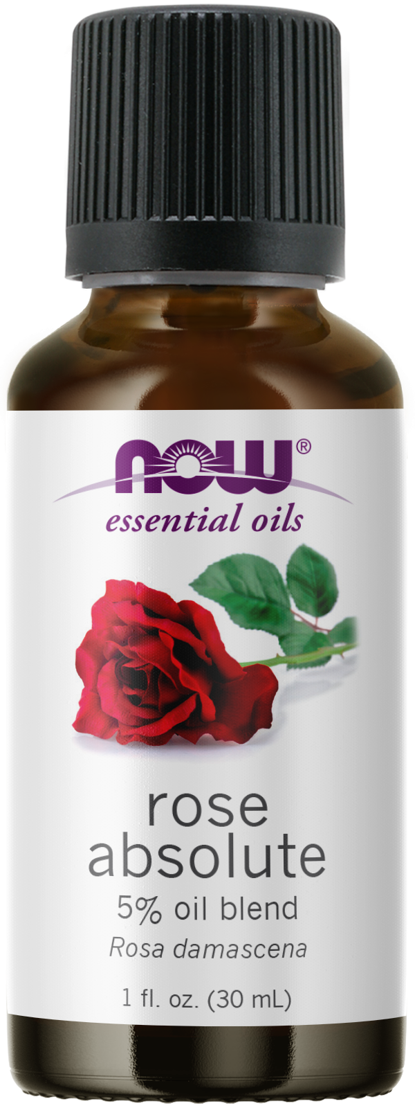 Rose Absolute 5% Blend Oil (NOW) Front