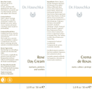 rose day cream dr. hauschka skincare label