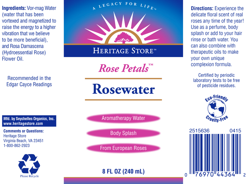 Rosewater (Heritage) Label