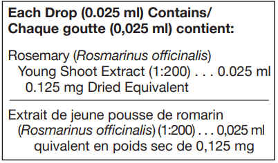 Rosmarinus Officinalis 125ml (UNDA) ingredients