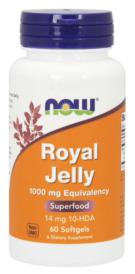 Royal Jelly 1000 mg (NOW) Front