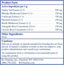 rx coriolus forte (rx vitamins for pets) product facts