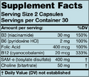 sam-e plus (karuna responsible nutrition) supplement facts