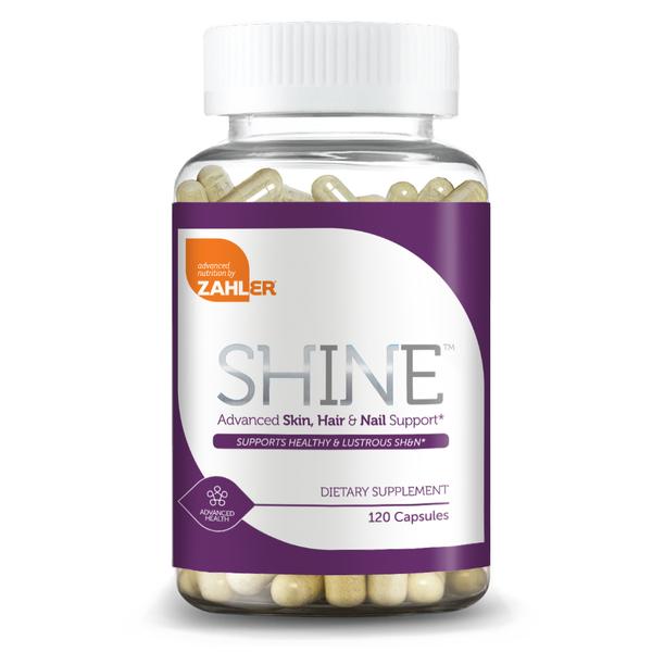 SHINE Skin Hair & Nail Support (Advanced Nutrition by Zahler) Front