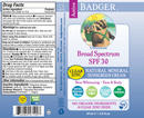 spf 30 clear zinc sunscreen cream badger label
