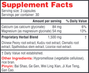SPZM health concerns supplement facts
