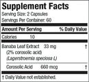 sugarsolve pro american biosciences supplement facts