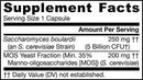 saccharomyces boulardii + mos jarrow formulas supplement facts