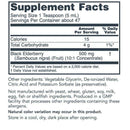 sambucus black elderberry liquid (protocol for life balance) supplement facts