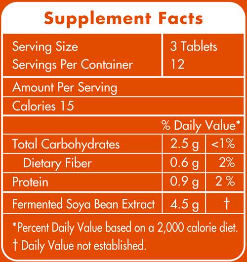 Sano-Gastril® Fermented Soy Extract (Allergy Research Group) supplement facts