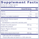 saw palmetto plus pure encapsulations supplement facts