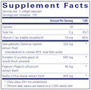 saw palmetto plus pure encapsulations supplement facts