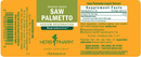 saw palmetto herb pharm label