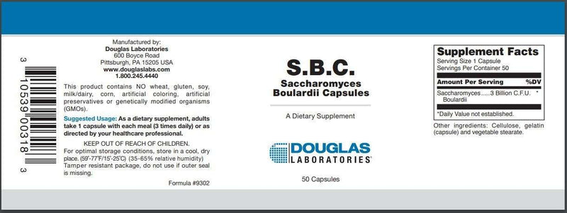 Sbc Douglas Labs Label