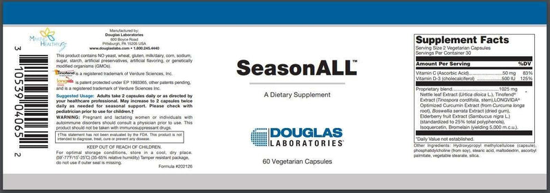 Seasonall Douglas Labs Label