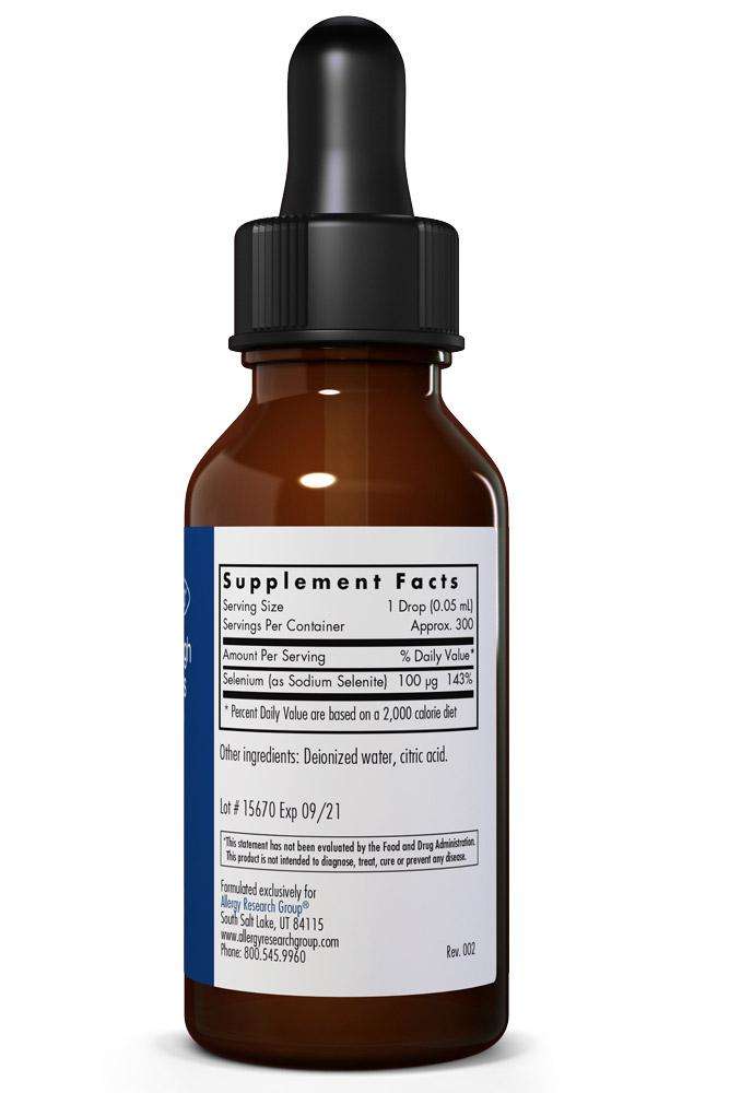 Selenium High Dose Drops Allergy Research Group Supplement