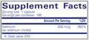 selenium citrate pure encapsulations supplement facts