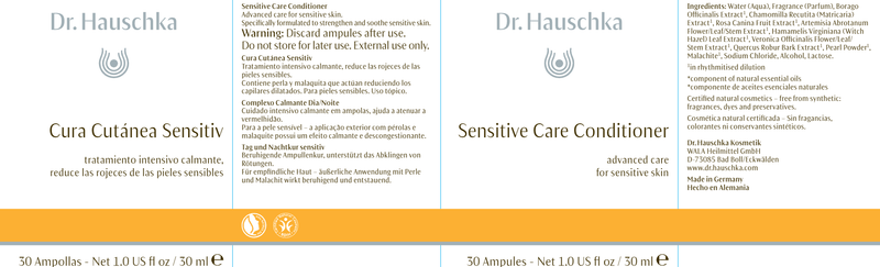Sensitive Care Conditioner (Dr. Hauschka Skincare) Label