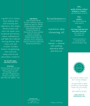 sensitive skin cleansing oil bioelements label