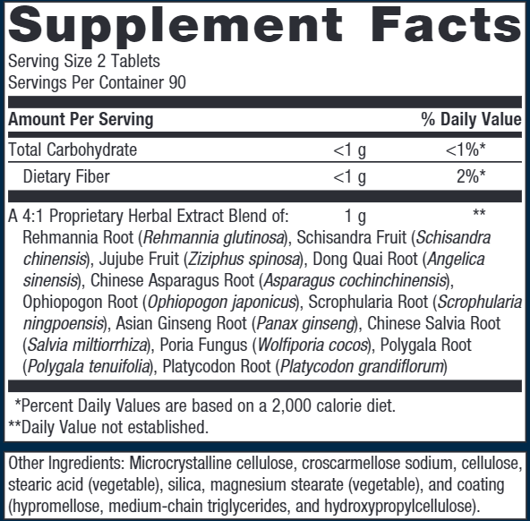 Serenagen (Metagenics) 180ct Supplement Facts