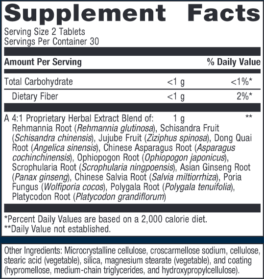 Serenagen (Metagenics) 60ct Supplement Facts