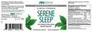 serene sleep american nutriceuticals label