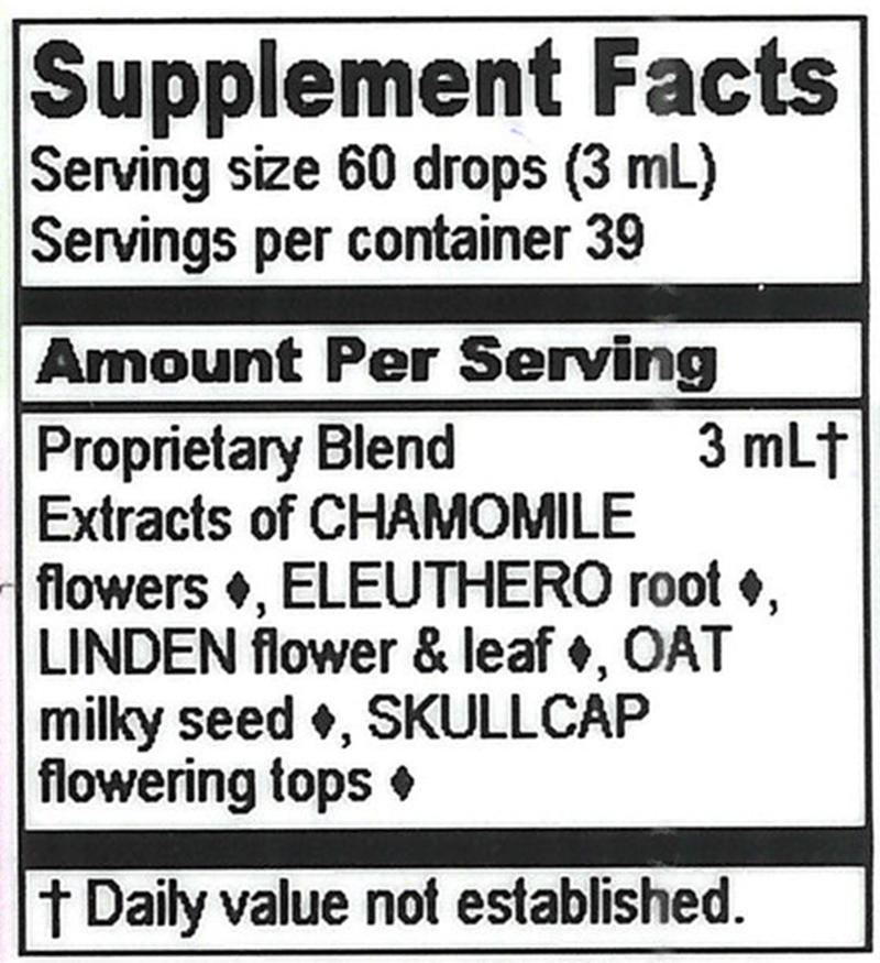 Serenity Compound (Herbalist Alchemist) Supplement Facts