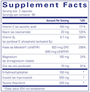 seroplus pure encapsulations supplement facts