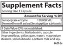 serrapeptase carlson labs supplement facts