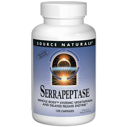 Serrapeptase (Source Naturals) Front
