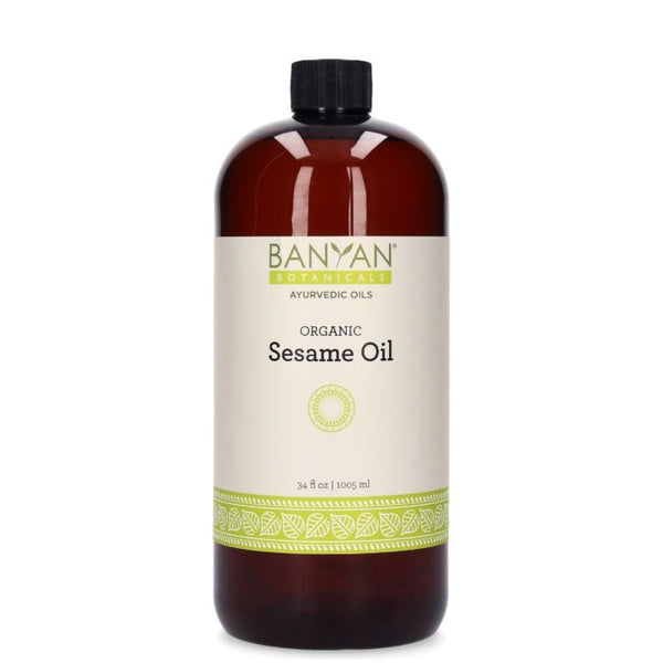 Sesame Oil (Organic) (Banyan Botanicals) 34oz Front