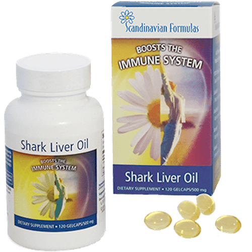 Shark Liver Oil 500 mg (Scandinavian Formulas) Front