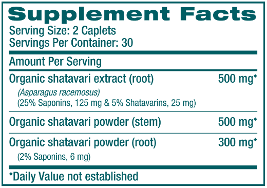 shatavari himalaya wellness supplement facts