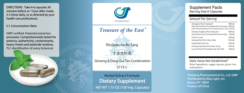 Ginseng & Dang Gui Ten Combination Treasure of the East