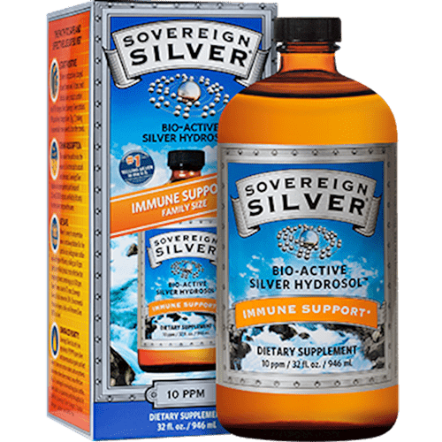 Silver Hydrosol 10 PPM 32oz (Sovereign Silver) Front