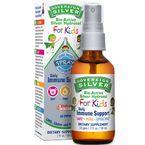 Silver Hydrosol For Kids Spray (Sovereign Silver) Front