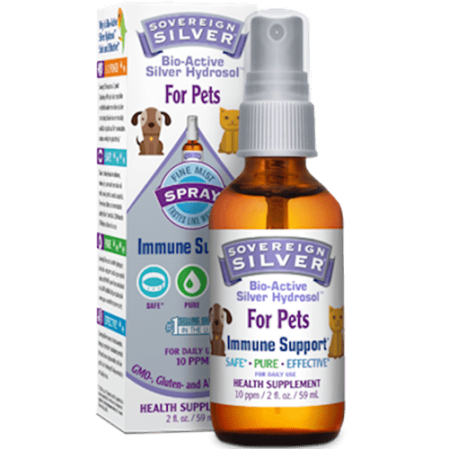 Silver Hydrosol For Pets Spray (Sovereign Silver) Front