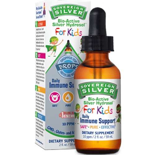 Silver Hydrosol for Kids (Sovereign Silver) Front